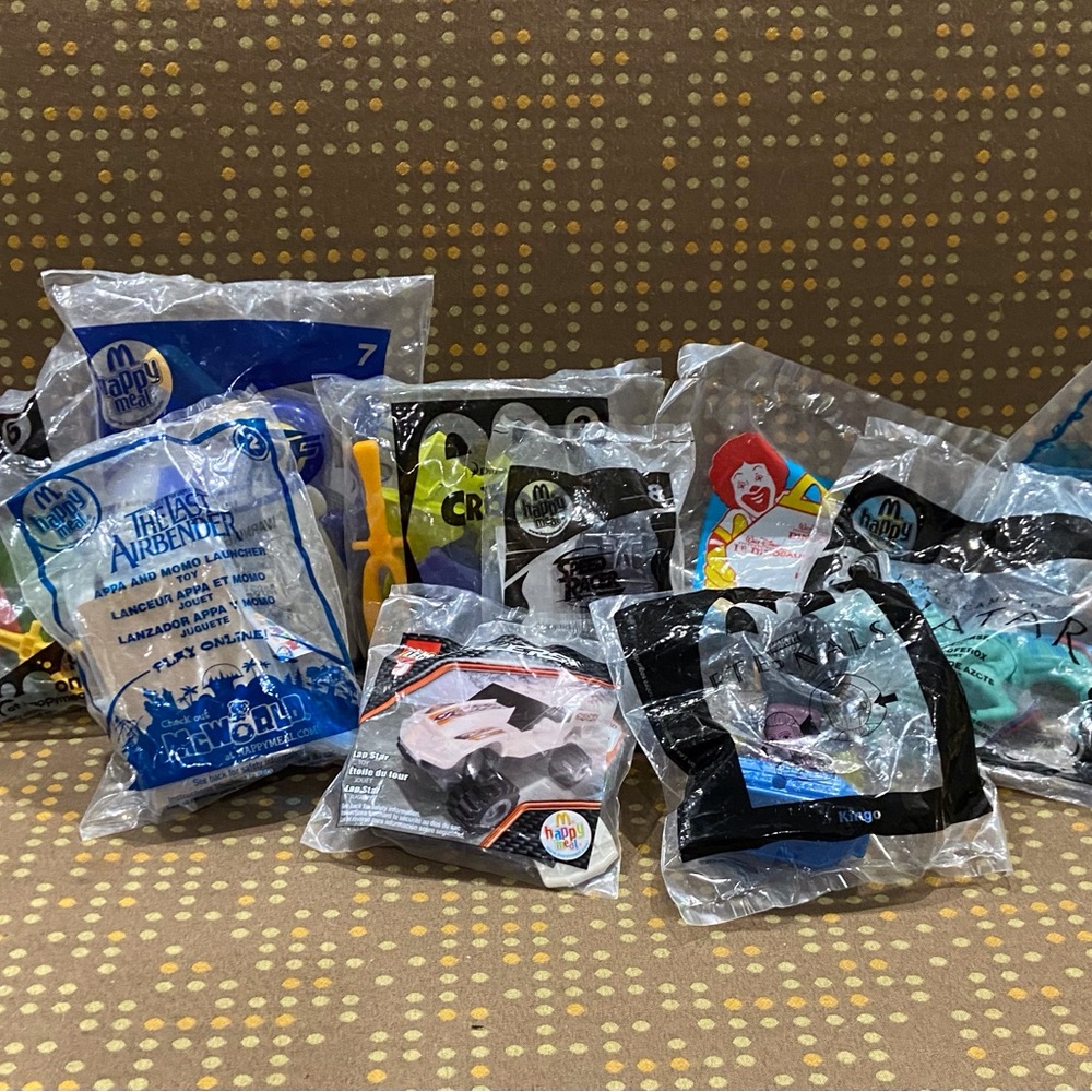 McDonalds Happy Meal Toys For Nerf Marvel Disney Lego 1998+ Sealed Lot of 10 NIB